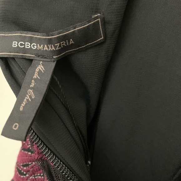 BCBGMAXAZRIA Floral Embroidered A-line Dress - Picture 4 of 5